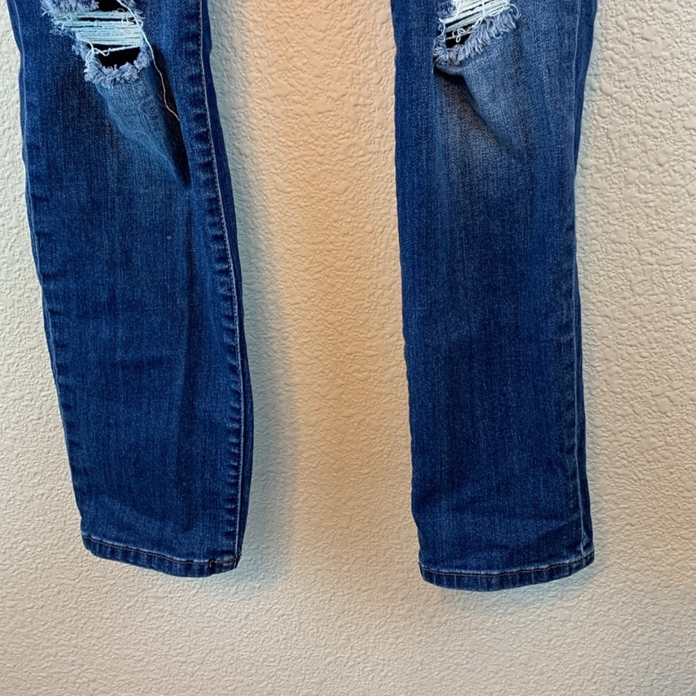 STS Blue Taylor Tomboy sz 28 girly floral feminine low rise dark wash preppy - Picture 4 of 12